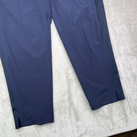 Athleta Brooklyn Ankle Pants Womens 16 Navy Blue Solid Stretch Tapered Leg - Picture 4 of 14